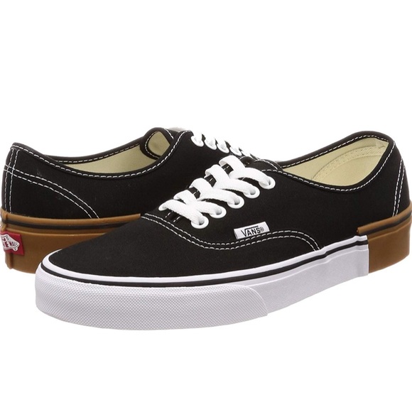 Vans Shoes | Vans Authentic Gum Block Black Canvas Shoe | Poshmark